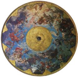 Jules-Eugene Lenepveu Circular Sketch for the Ceiling of the Opera